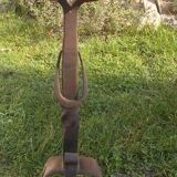 Paire de chenets landiers en fer forgé