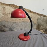Red designer desk lamp for Hustadt, by Klaus Hempel. 1970s