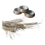 3 small individual butter dishes in stoneware, 1970