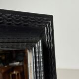 Ripple frame mirror black 20th century