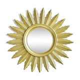 Miroir soleil vintage couleur doré