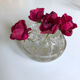 Glass vase for flower head