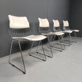 Set of 4 dining chairs by Rudi Verelst for Novalux, 1970s