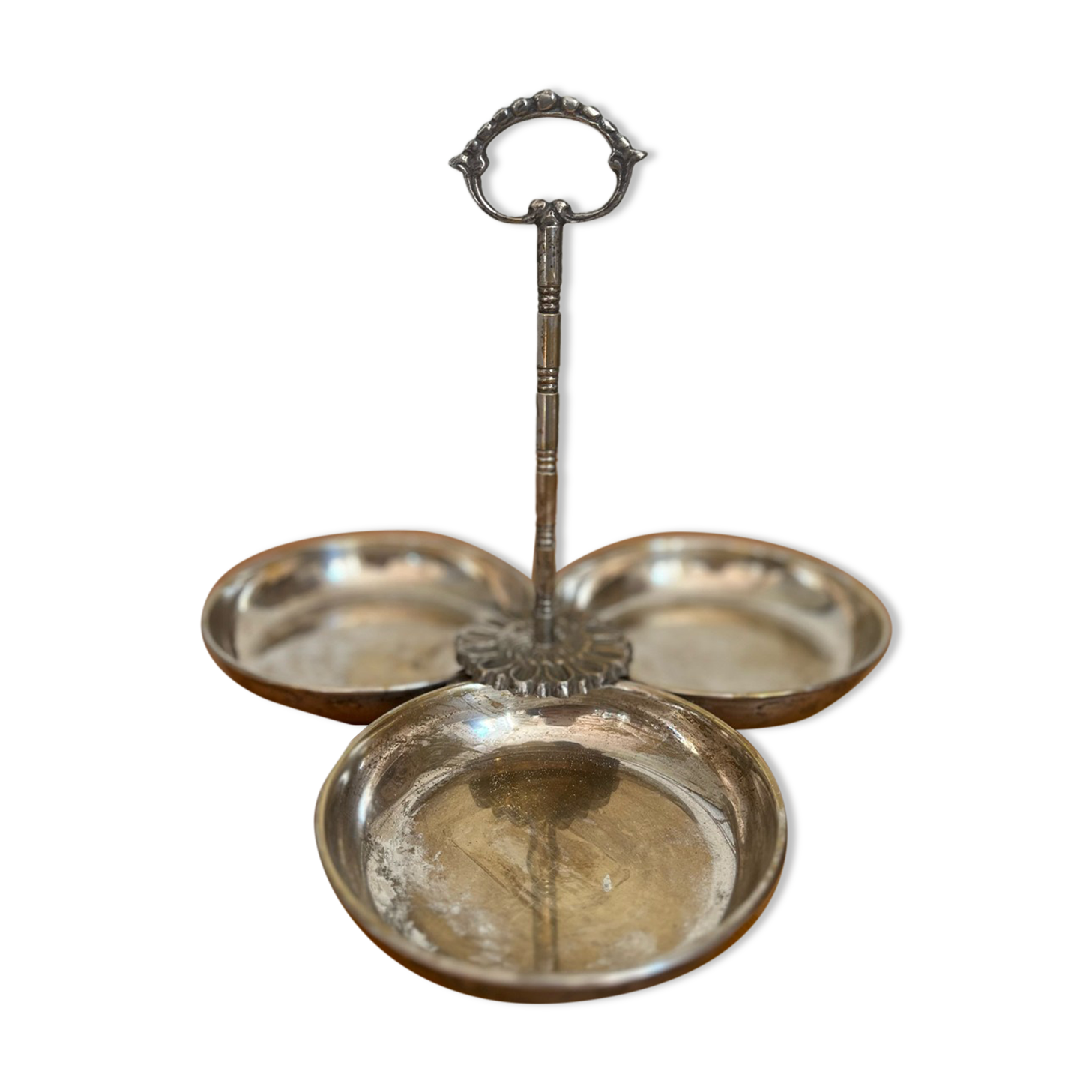 Metal servant, silver, antique