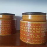 Set of 2 vintage pots with lids