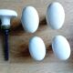 set of 5 old porcelain door handles