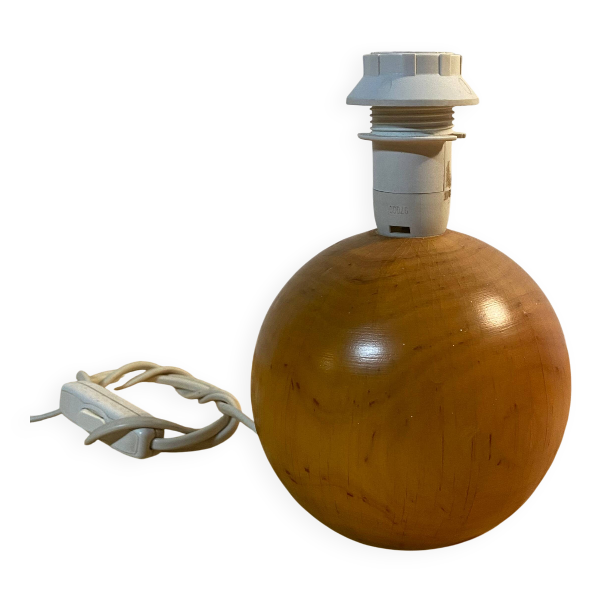 Vintage wooden ball lamp