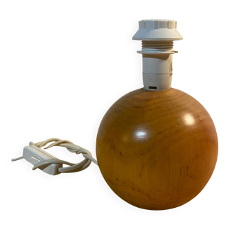 Vintage wooden ball lamp