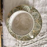 Large cup and saucer in Creil and Montereau ironstone.