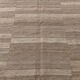 Striped Pattern Brown Vintage Kilim Rug, 225x309Cm