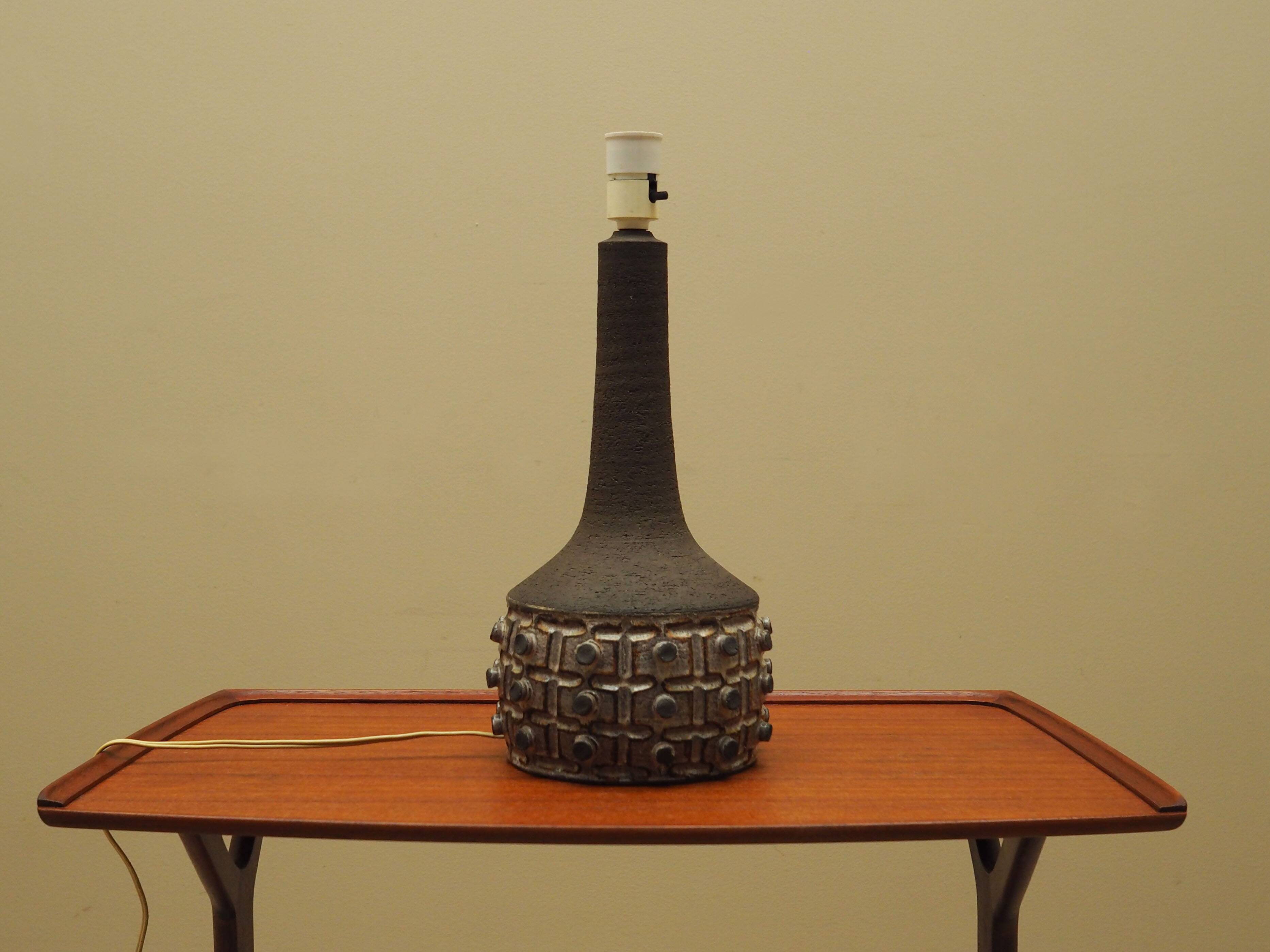 Ceramic lamp, Danish design, 1970s, production: Denmark