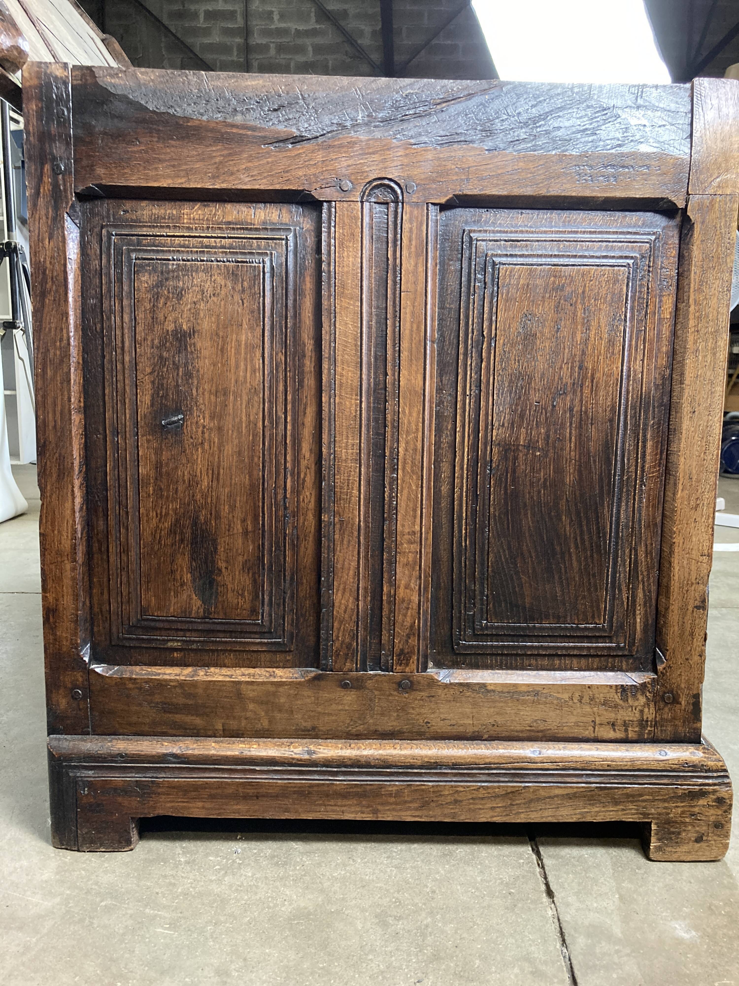 Old maie in solid oak
