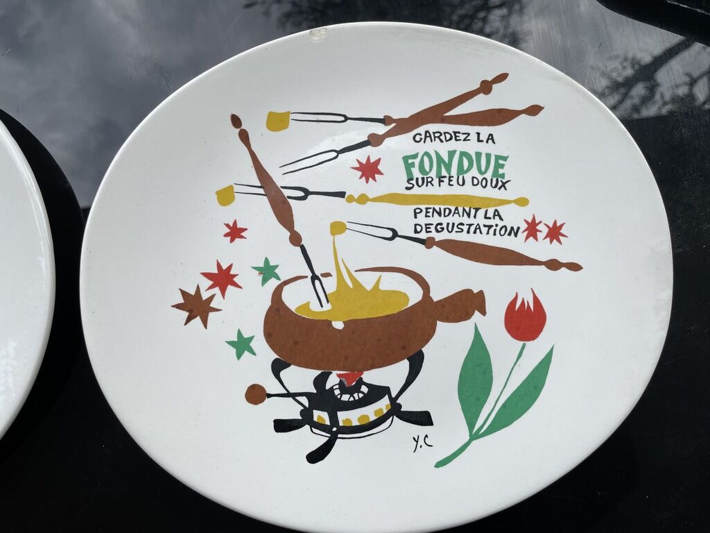 Fondue plates