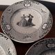 9 creil and Montereau dance themed plates