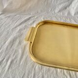 Vintage Carefree Gold Anodized Aluminum Tray - Made in England