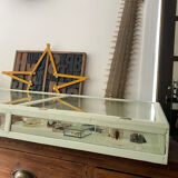 Display case with double glass