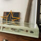 Display case with double glass