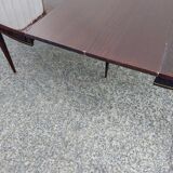 Lot oval table and 6 vintage chairs used