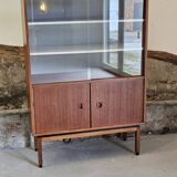 Small MDK display case / teak veneer bookcase 1960 Scandinavian design