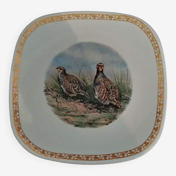 Longchamp earthenware plate 50s