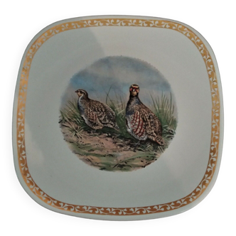 Longchamp earthenware plate 50s