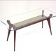 Wood and glass coffee table attributed to Ico Parisi, 1950s