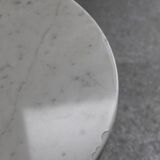 Side table chrome marble