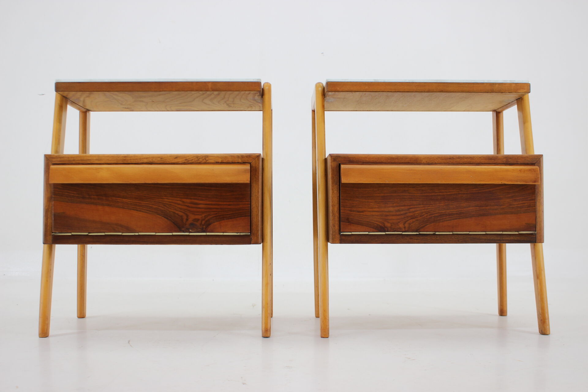 1960s Pair of Bedside Tables by Interier,Czechoslovakia