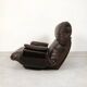 Ligne Roset Marsala - fauteuil and ottman - brown leather