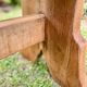 Pair of handcrafted solid elm benches