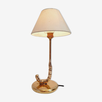 Lampe de table en forme de parapluie - laiton - années 1980 / 90