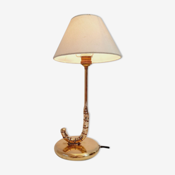 Umbrella shape table lamp - brass - 1980s / 90s