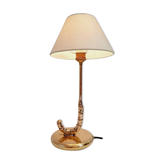 Umbrella shape table lamp - brass - 1980s / 90s
