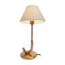 Lampe de table en forme de parapluie - laiton - années 1980 / 90