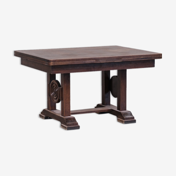French oak deco dining table