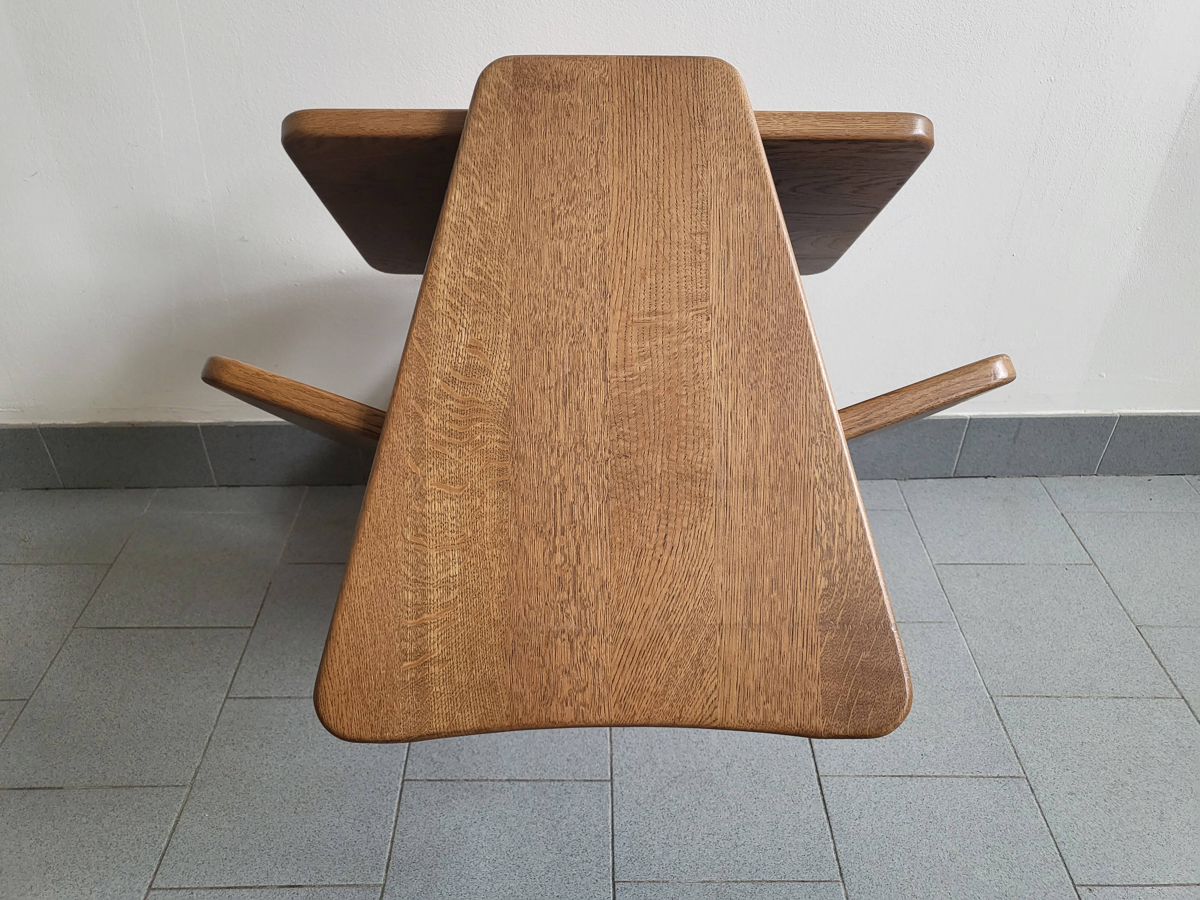 Vintage magazine holder side table 1960