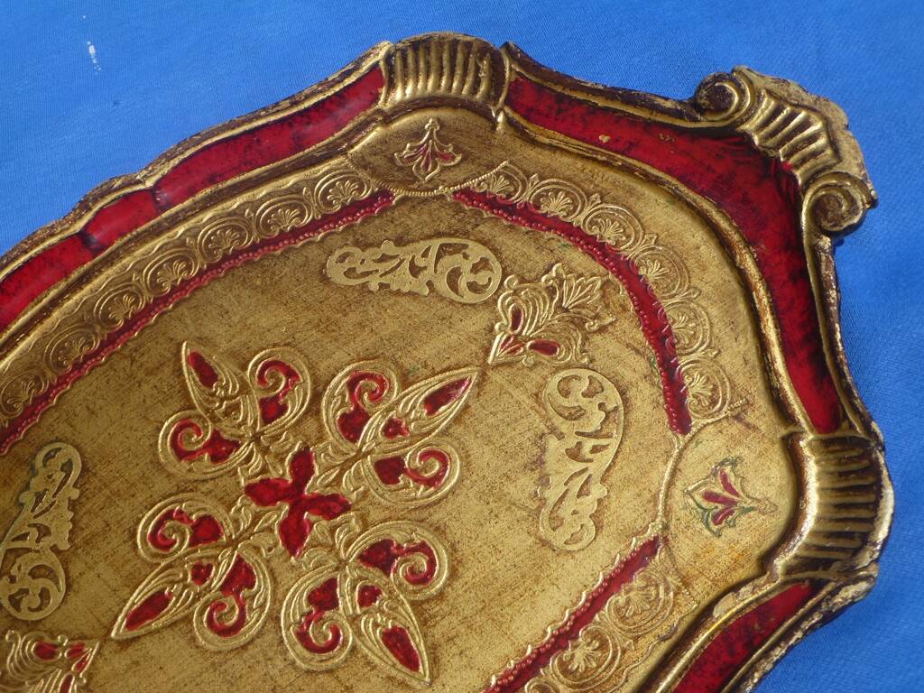 Florentine tray Italy, vintage