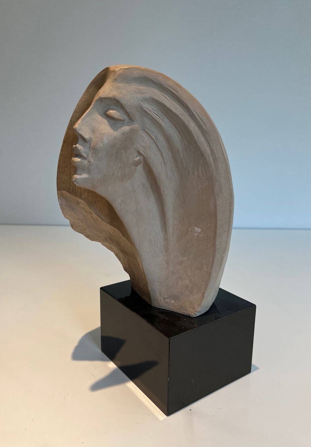 Female Bust in Terracotta with Egyptian Spirit, Austin Productions, 1980