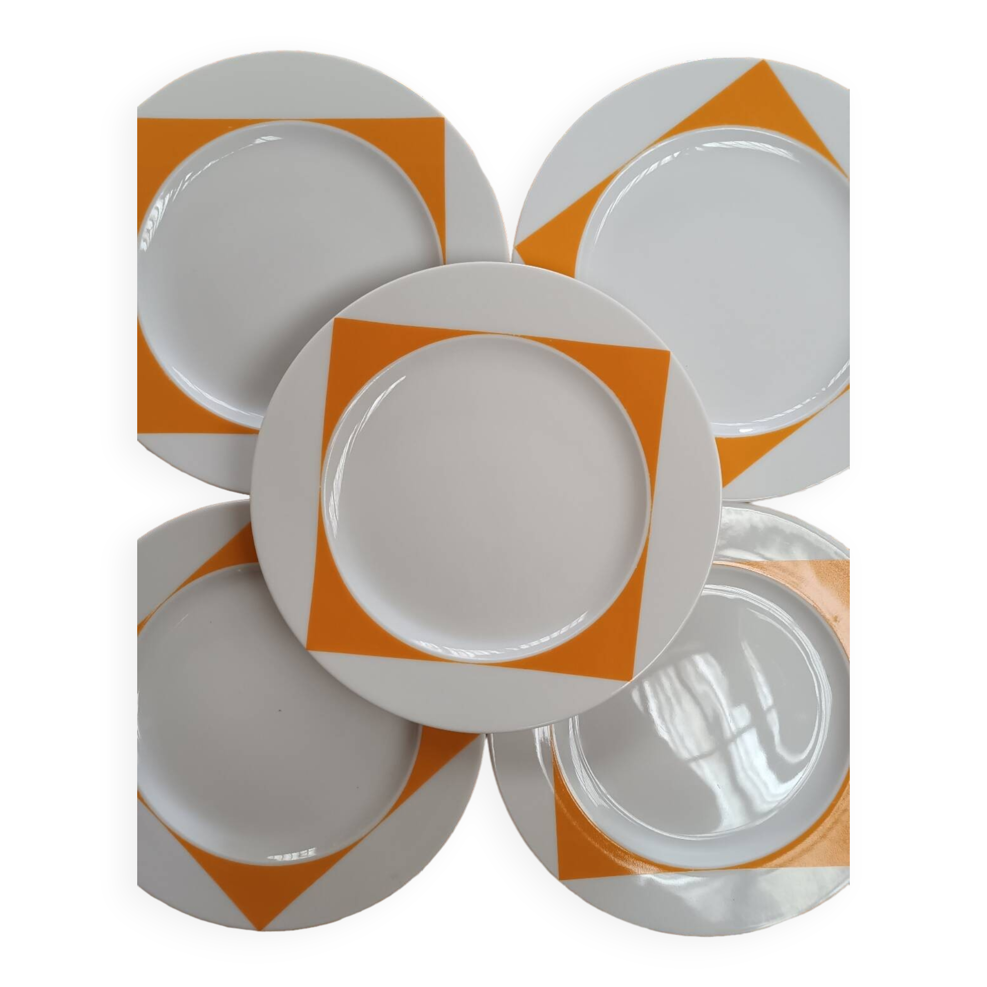 5 Guy Degrenne dessert plates
