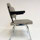 Gray upholstered designer armchair attributed to Gispen, 1960s