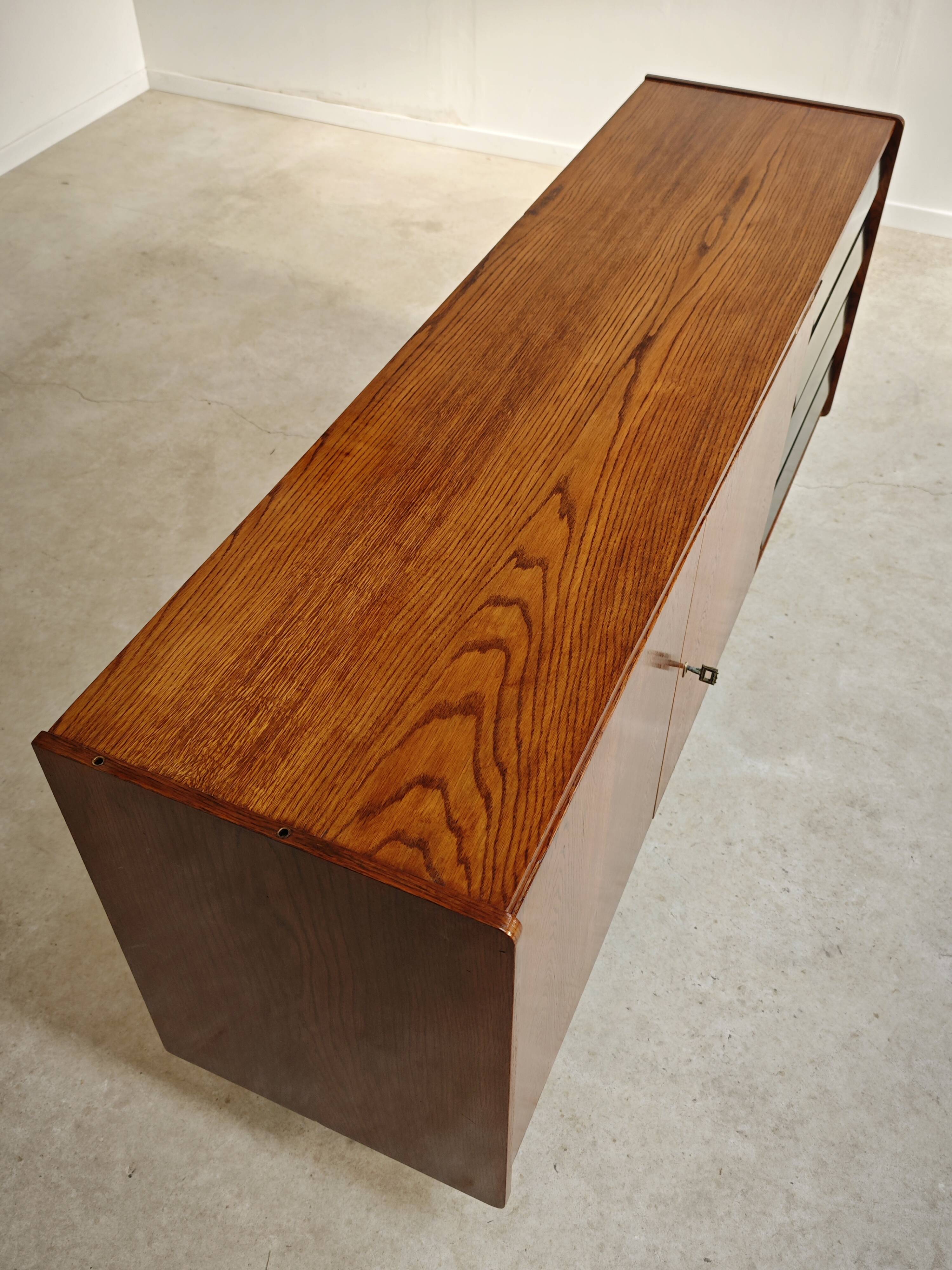 Black and white U 460 sideboard by Jiri Jiroutek for Interier Praha 1960