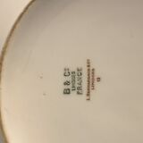 Porcelain tureen of Limoges Bernardaud, gilded Greek decoration, twentieth century