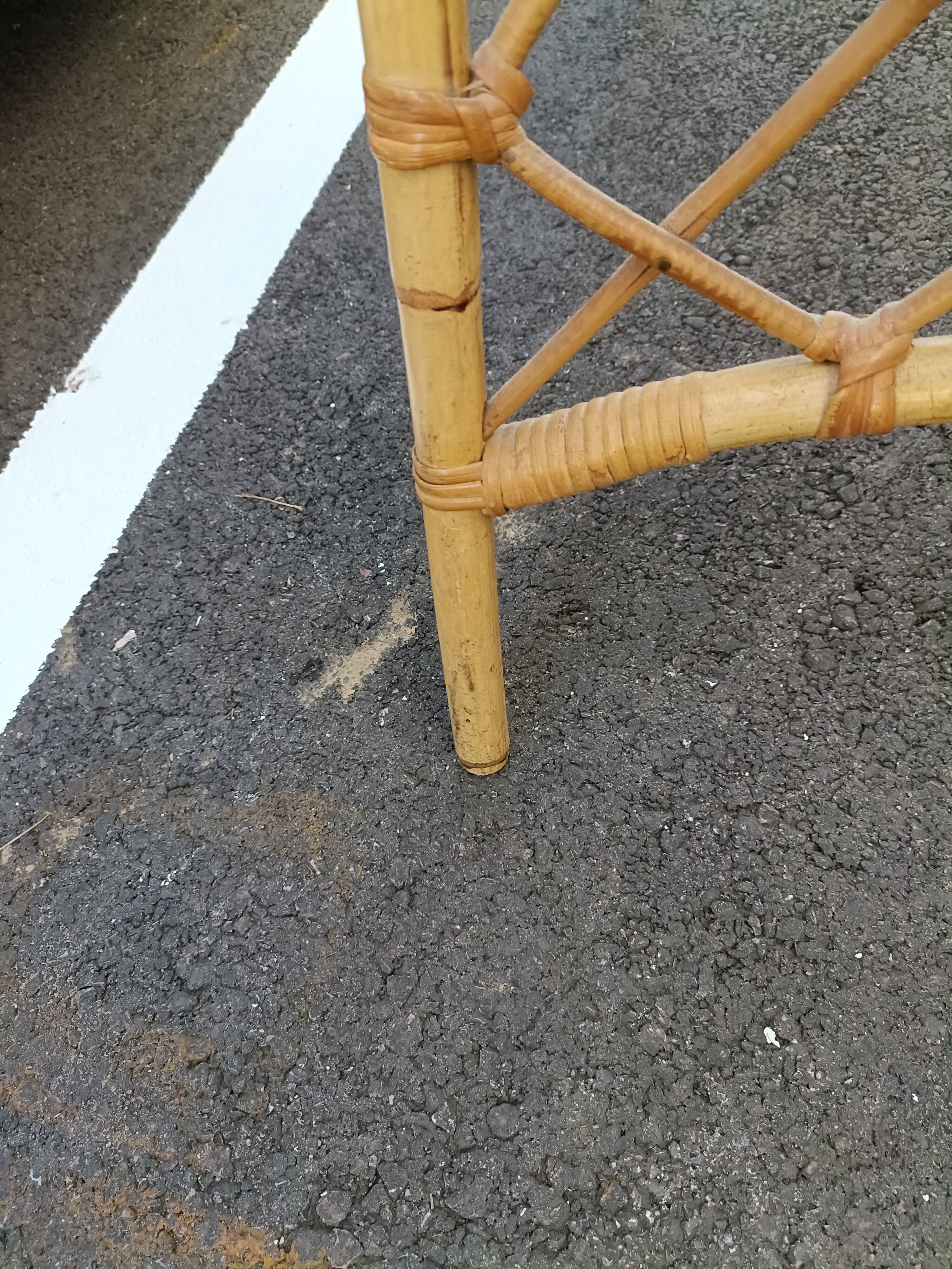 Desk in vintage rattan XXeme