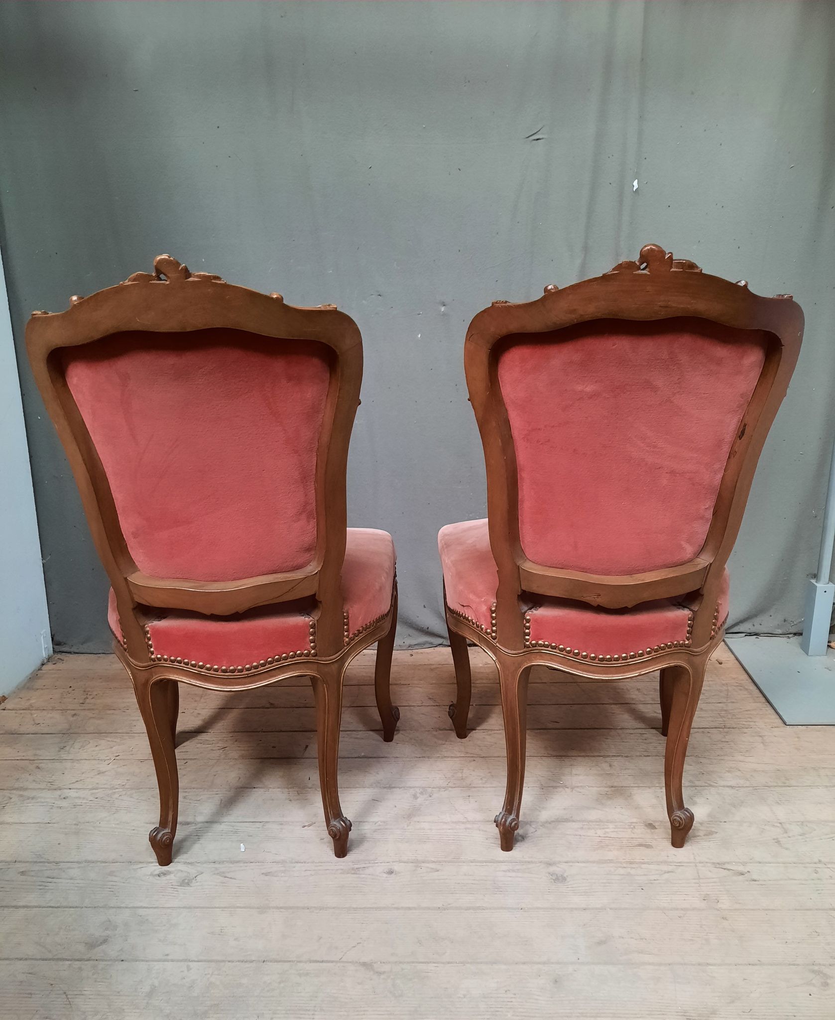 Pair of Louis XV style chairs