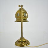 Brass Glass Vintage Table Lamp Style Vienna Secession, 1930s, Austria