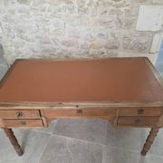 Antique solid wood desk