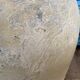 Yellow patinated cement grain jar