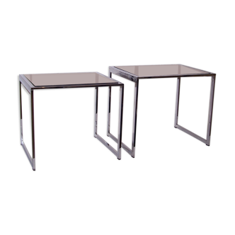 Paire de tables gigogne des années 70