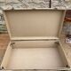 Old wood and leather suitcase