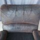 Fauteuil en cuir et métal chrome